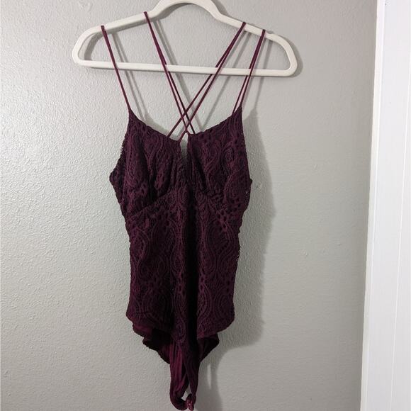 Charlotte Russe Tops - Charlotte Russe Lace Bodysuit
